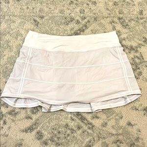 Lululemon Pace Rival Mid-Rise Skirt White